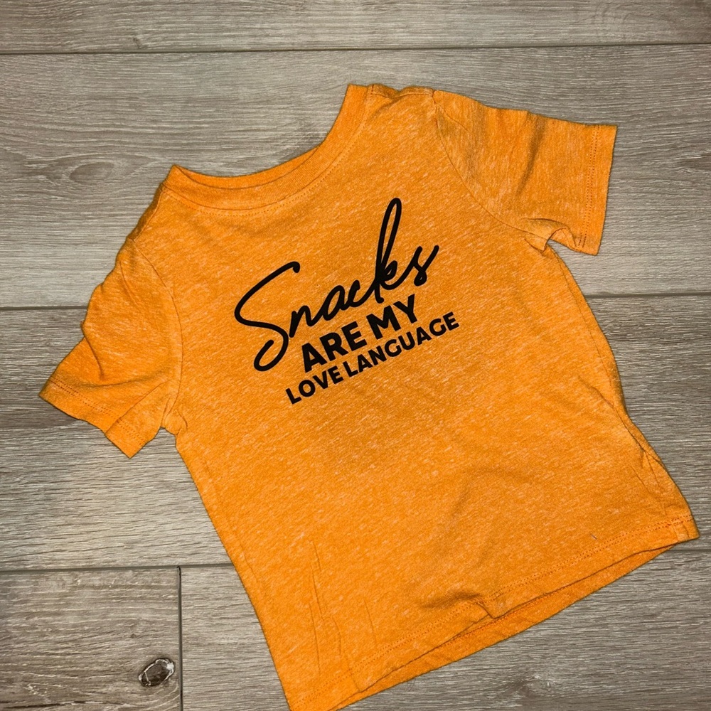 Kids Orange Graphic T-Shirt